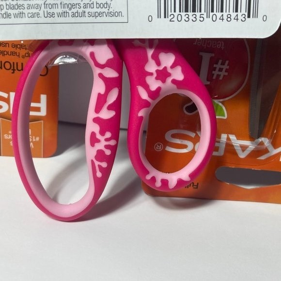 3 Fiskars Pink Comfort Grip Pointed Scissors - Picture 11 of 13